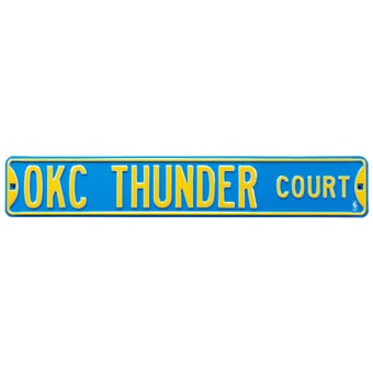 Oklahoma City Thunder 6" x 36" Steel Street Sign