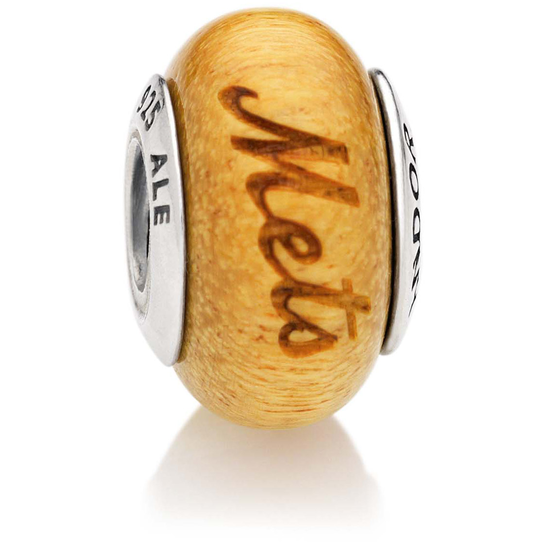 Women's Pandora New York Mets Wood Charm