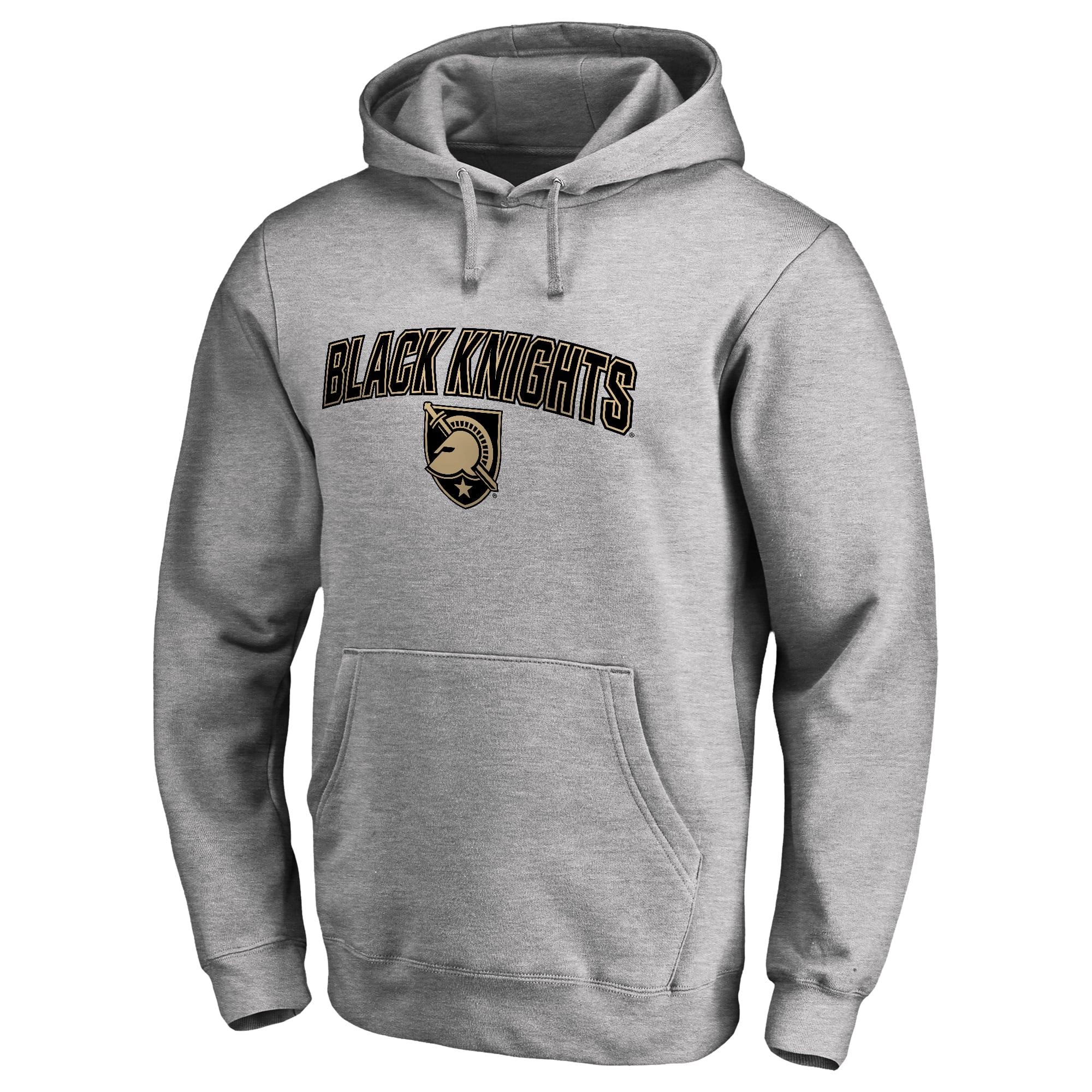 Men's Ash Army Black Knights Proud Mascot Pullover Hoodie