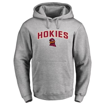 Men's Ash Virginia Tech Hokies Proud Mascot Pullover Hoodie