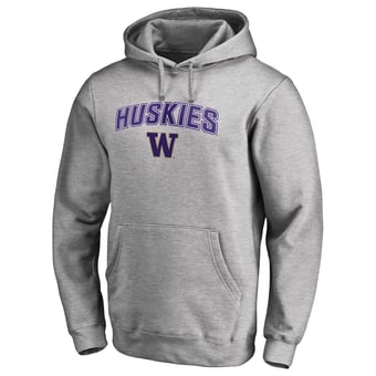 Men's Ash Washington Huskies Proud Mascot Pullover Hoodie
