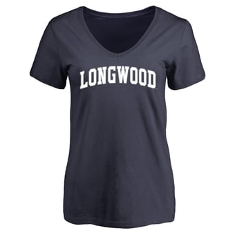 Women's Navy Longwood Lancers Everyday V-Neck T-Shirt