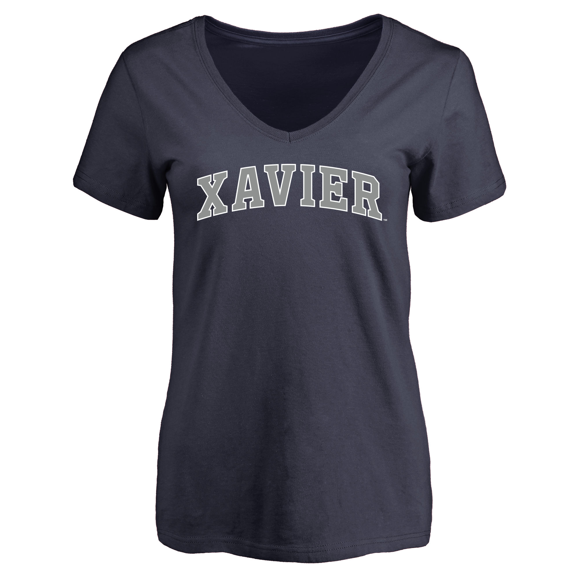 Women's Navy Xavier Musketeers Everyday T-Shirt