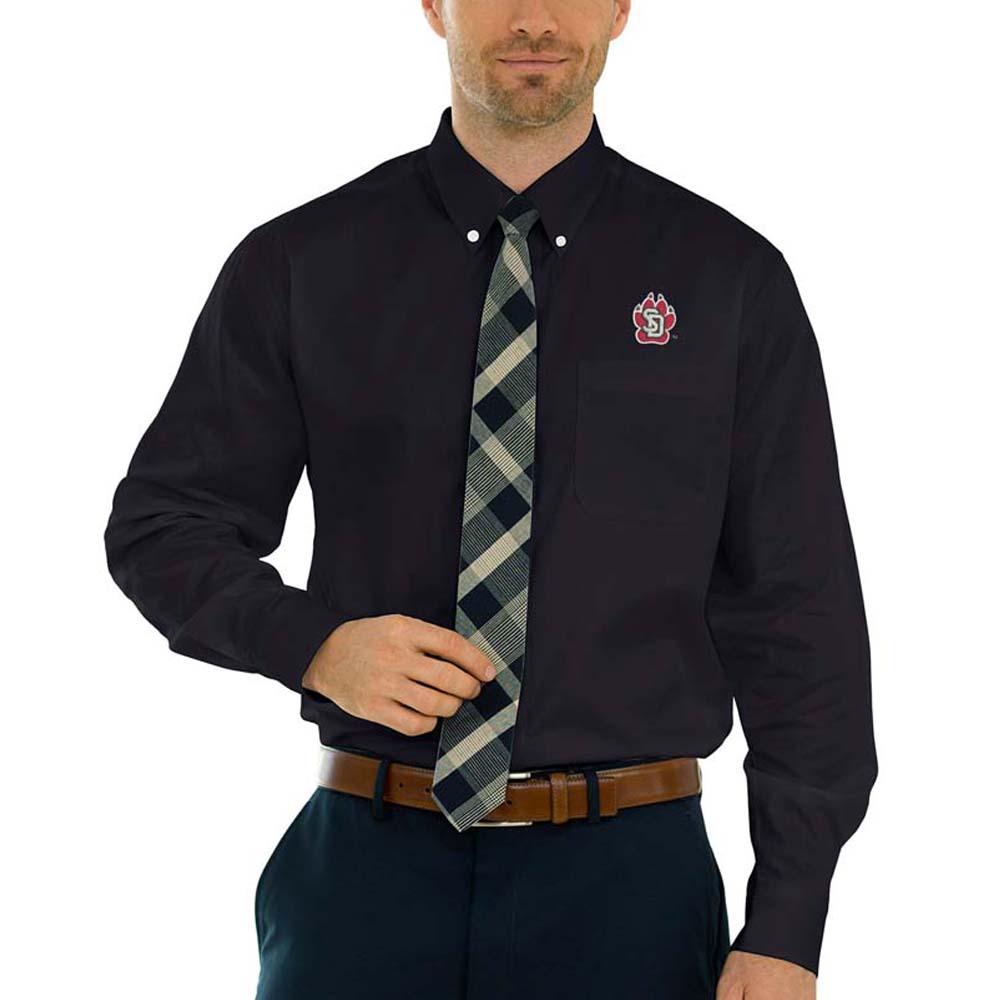 Men’s Black South Dakota Coyotes Wicked Woven Long Sleeve Button-Down Shirt Men’s Black South Dakota Coyotes Wicked Woven Long Sleeve Button-Down Shirt