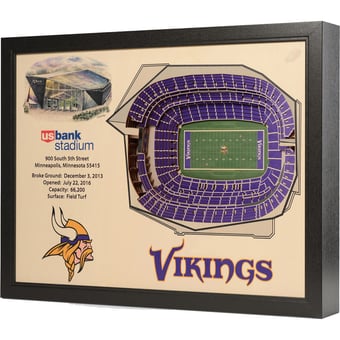 Fanpoint Minnesota Vikings 25.5" x 19.5" U.S. Bank Stadium Stadium Views Wall Art