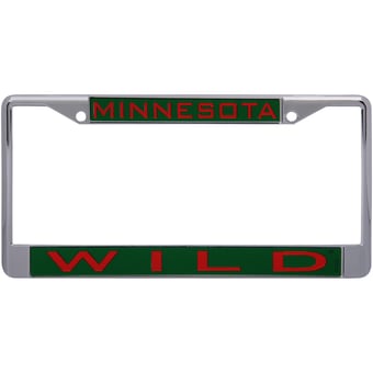 WinCraft Minnesota Wild Laser Inlaid Metal License Plate Frame
