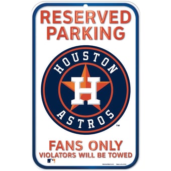 WinCraft Houston Astros 11" x 17" Plastic Sign