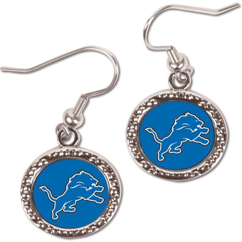 Women's WinCraft Detroit Lions Round Dangle Earrings