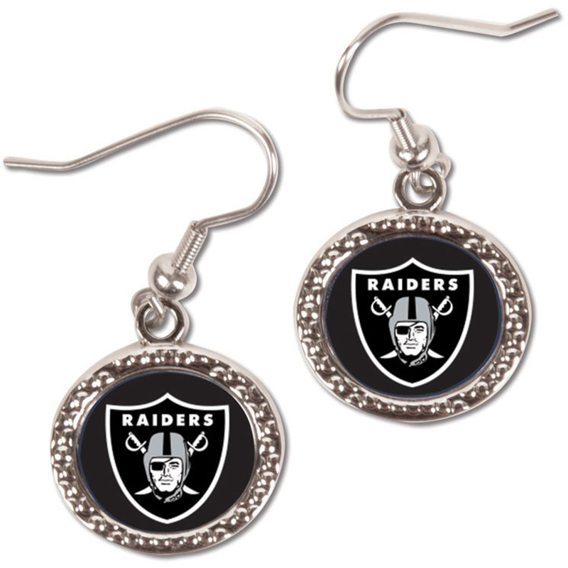 Women's WinCraft Las Vegas Raiders Round Dangle Earrings