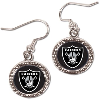 Women's WinCraft Las Vegas Raiders Round Dangle Earrings
