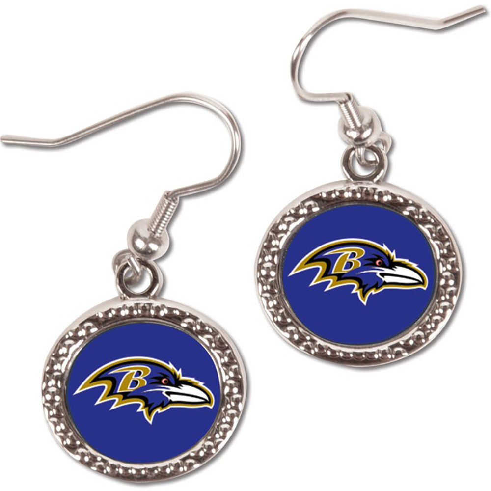 Women's WinCraft Baltimore Ravens Round Dangle Earrings