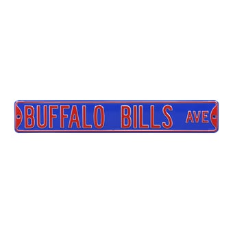 Royal Buffalo Bills Country 6" x 36" Steel Street Sign