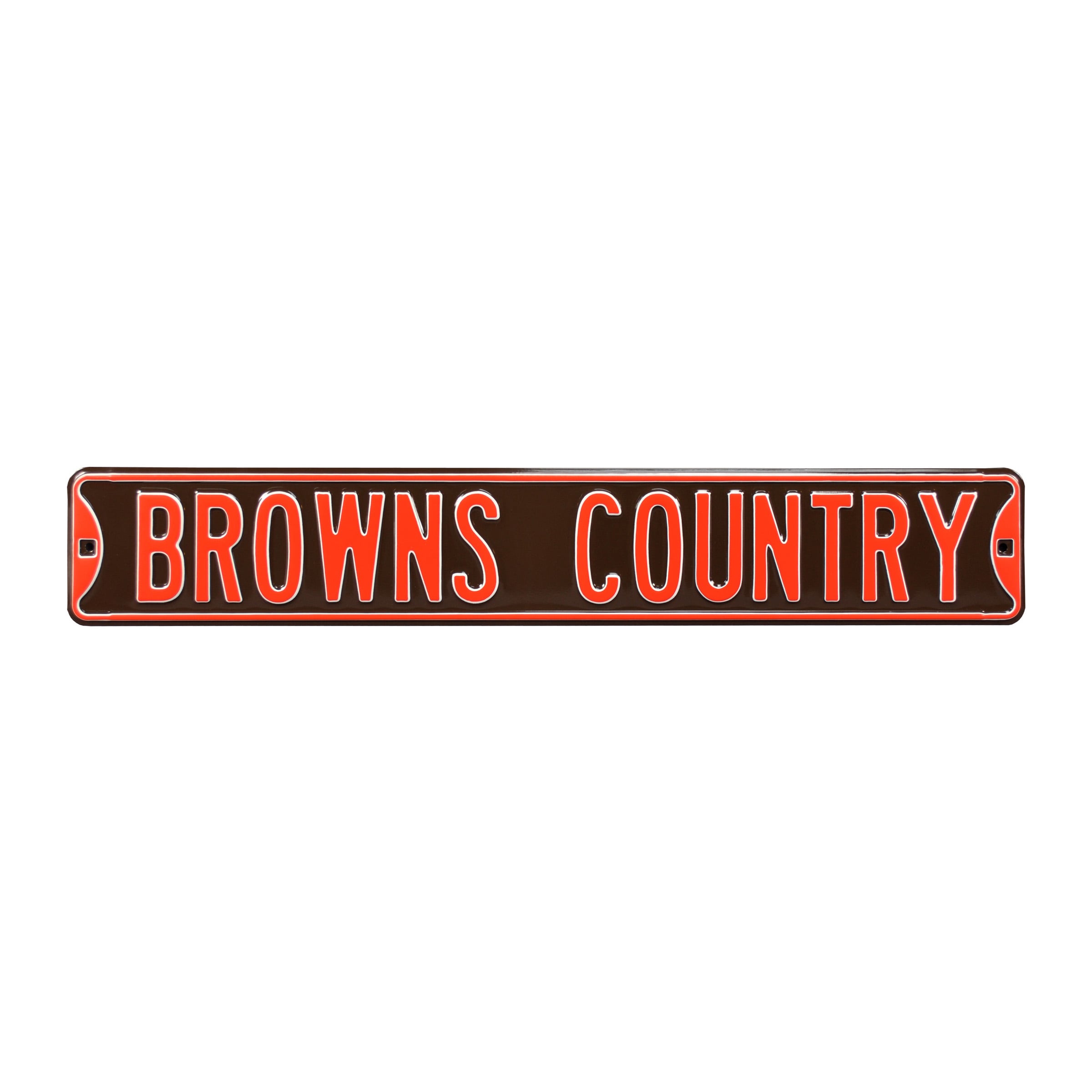 Brown Cleveland Browns 6″ x 36″ Steel Street Sign Brown Cleveland Browns 6″ x 36″ Steel Street Sign