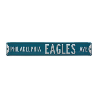 Midnight Green Philadelphia Eagles 6" x 36" Steel Street Sign