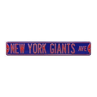 Royal New York Giants Ave 6" x 36" Steel Street Sign