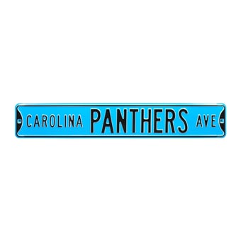 Blue Carolina Panthers 6" x 36" Steel Street Sign