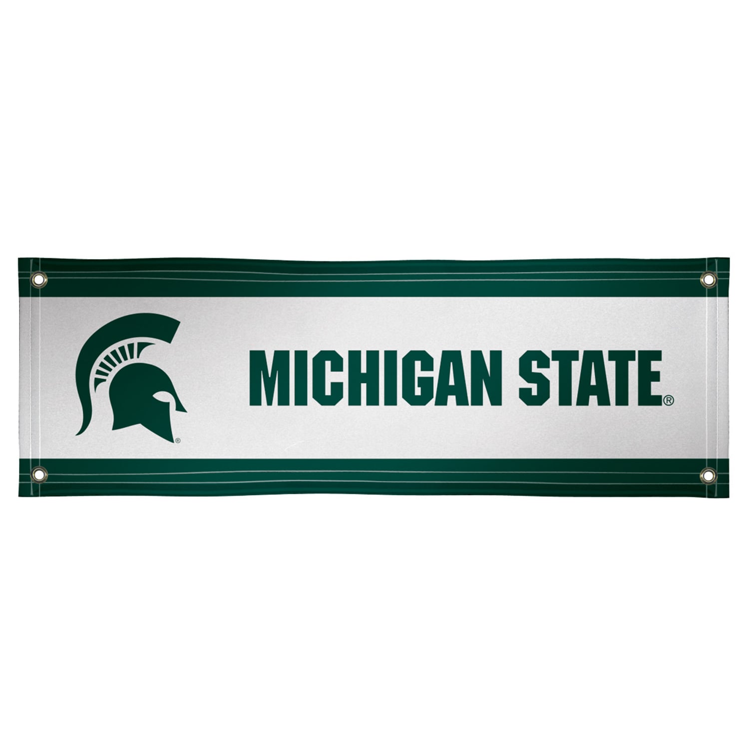Green Michigan State Spartans 2' x 6' Horizontal Vinyl Banner