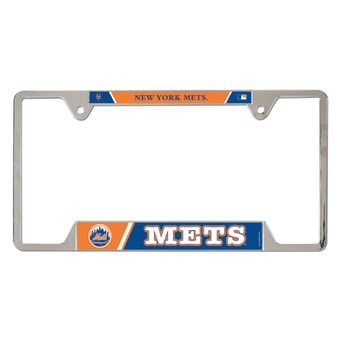 WinCraft  New York Mets Chrome Plated Metal License Plate Frame