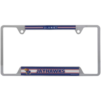 WinCraft  Kansas Jayhawks Chrome Plated Metal License Plate Frame