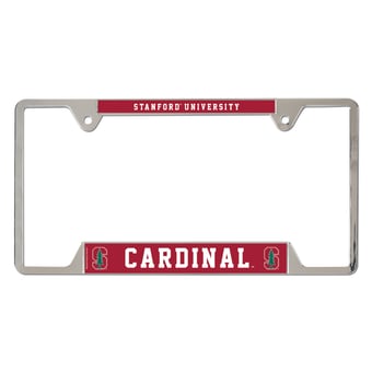 WinCraft  Stanford Cardinal Chrome Plated Metal License Plate Frame