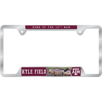 WinCraft  Texas A&M Aggies Chrome Plated Metal License Plate Frame