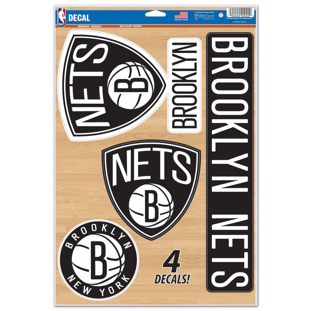 “WinCraft Brooklyn Nets 11″” x 17″” Multi-Use Decal Sheet” “WinCraft Brooklyn Nets 11″” x 17″” Multi-Use Decal Sheet”