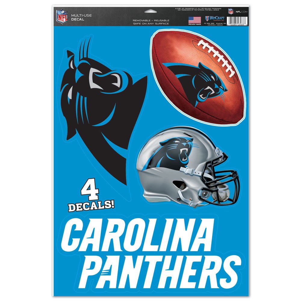 WinCraft Carolina Panthers 11" x 17" #1 Fan Multi-Use Decal Sheet