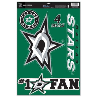 WinCraft Dallas Stars #1 Fan 11" x 17" Multi-Use Decal Sheet