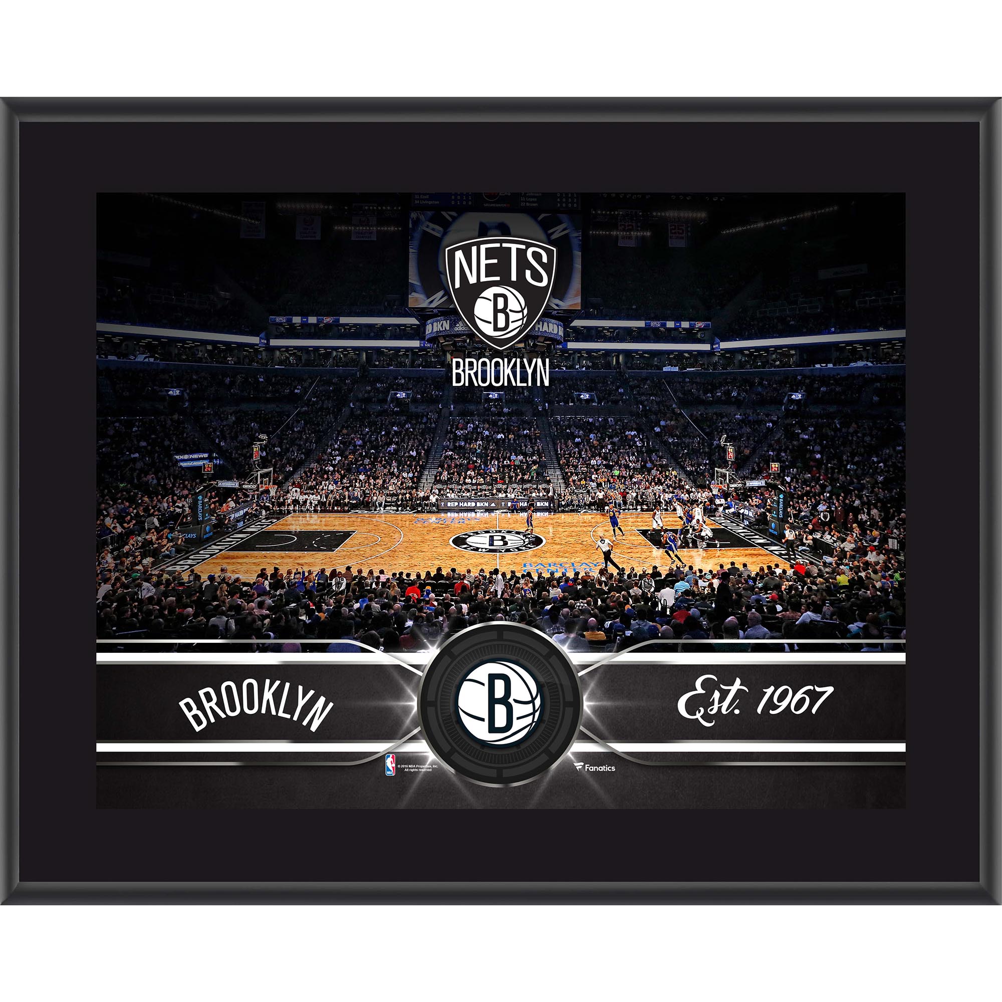 “Brooklyn Nets 10.5″” x 13″” Sublimated Team Plaque” “Brooklyn Nets 10.5″” x 13″” Sublimated Team Plaque”