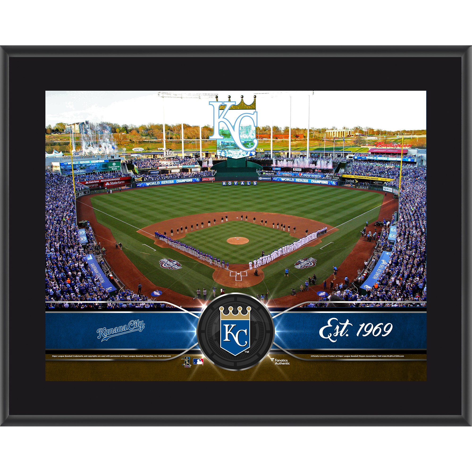 Kansas City Royals 10.5" x 13" Sublimated Team Plaque