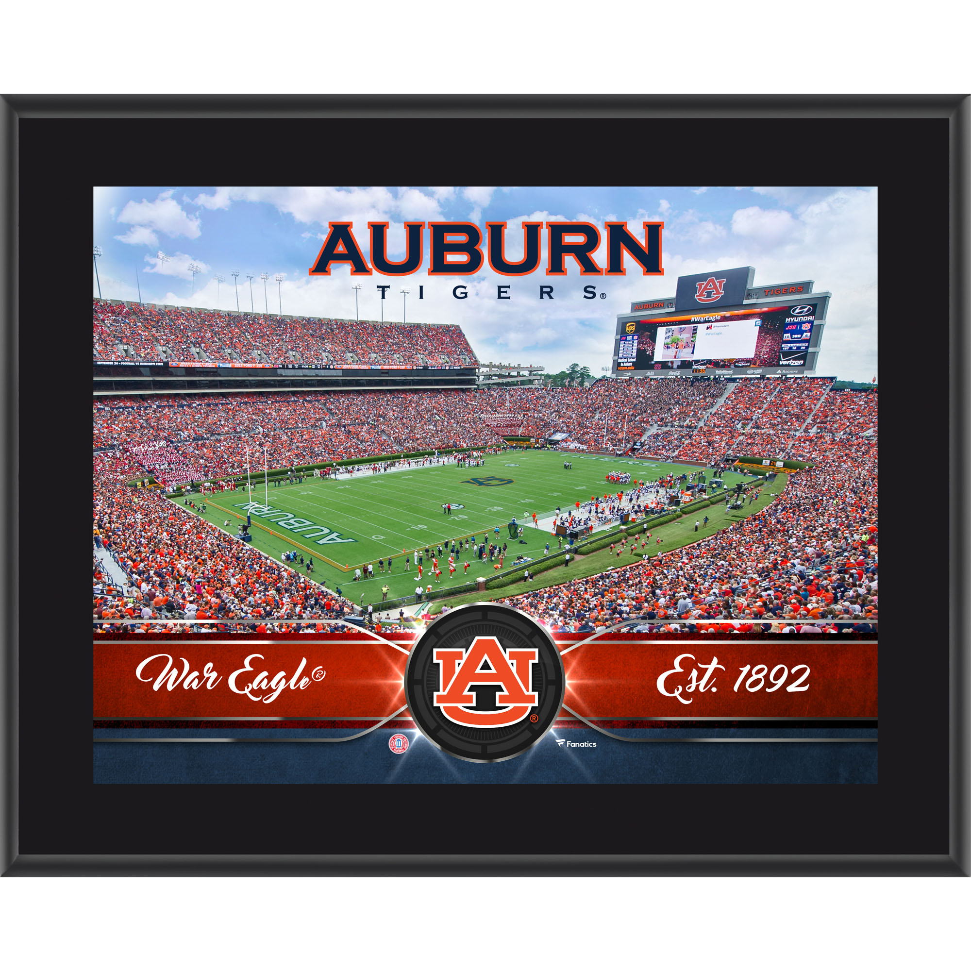Auburn Tigers 10.5" x 13" Sublimated Team Plaque