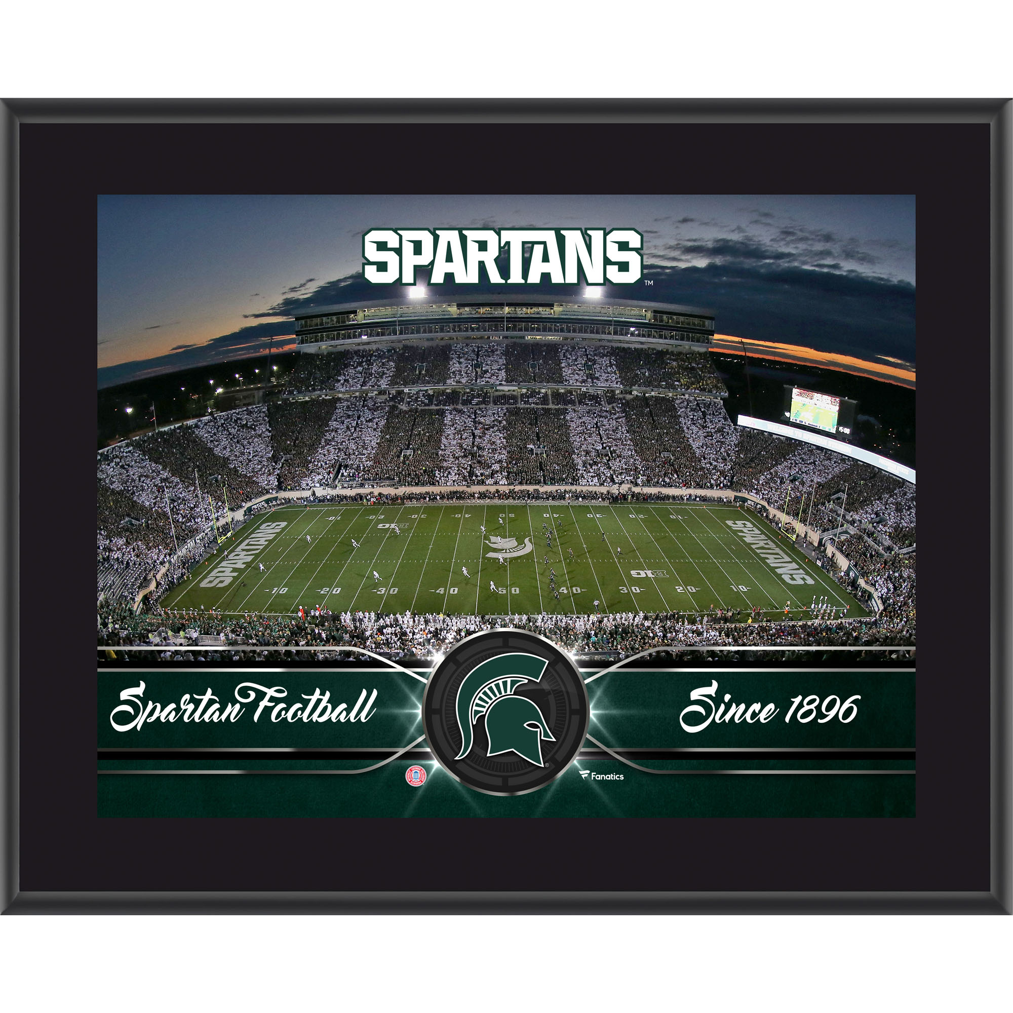 Michigan State Spartans 10.5" x 13" Sublimated Team Plaque