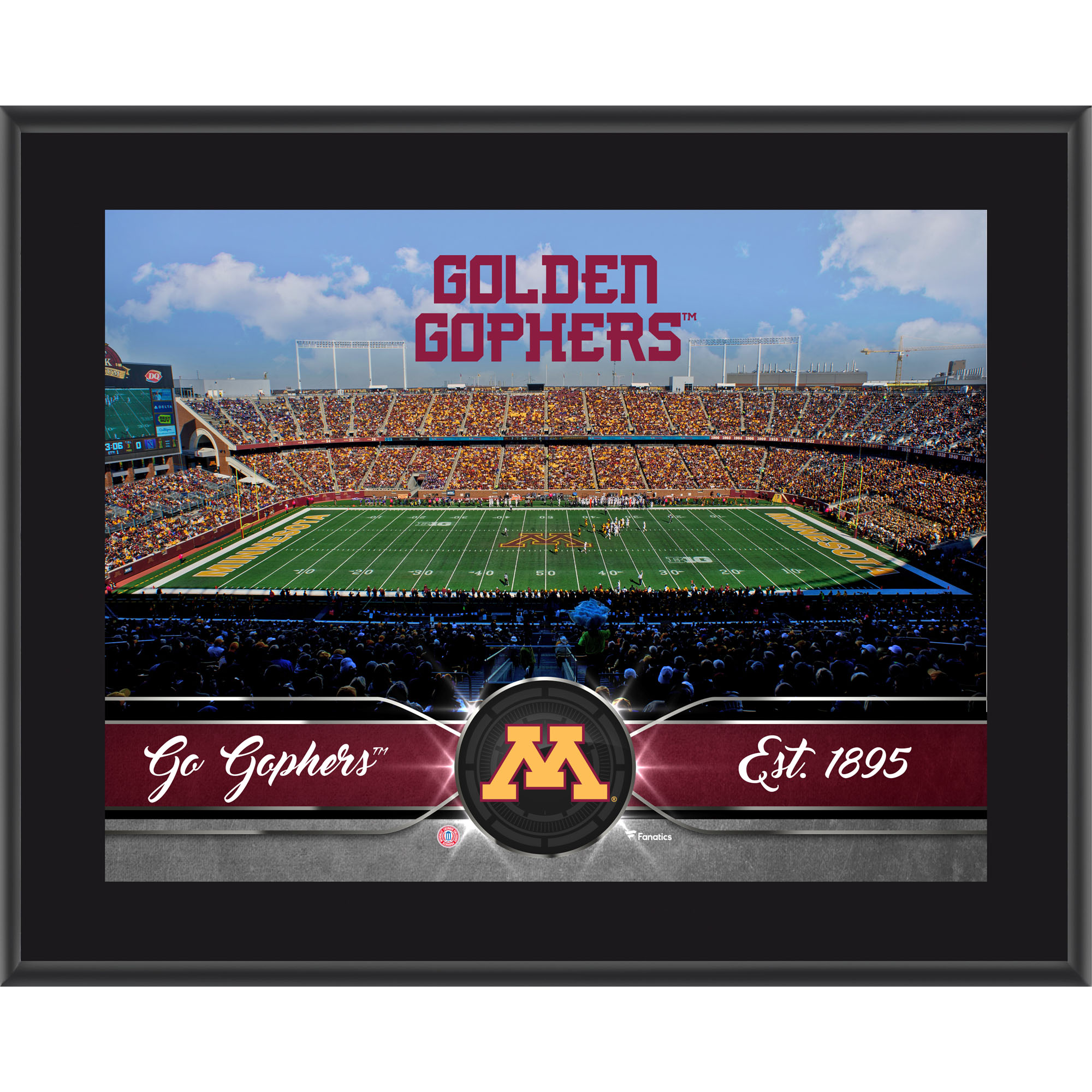 Minnesota Golden Gophers 10.5" x 13" Sublimated Team Plaque
