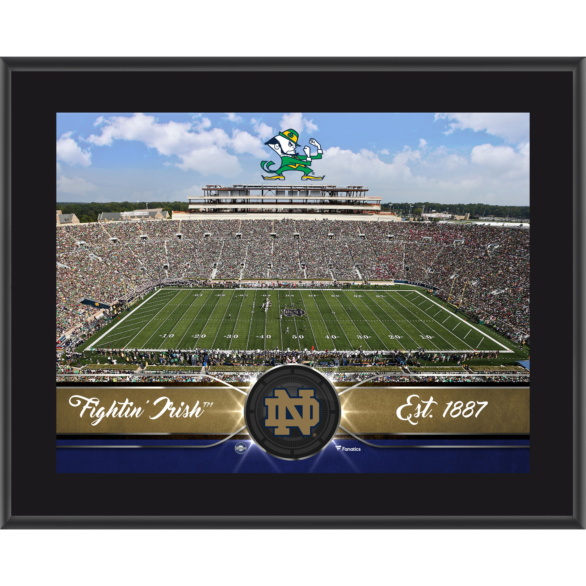 Notre Dame Fighting Irish 10.5" x 13" Sublimated Team Plaque