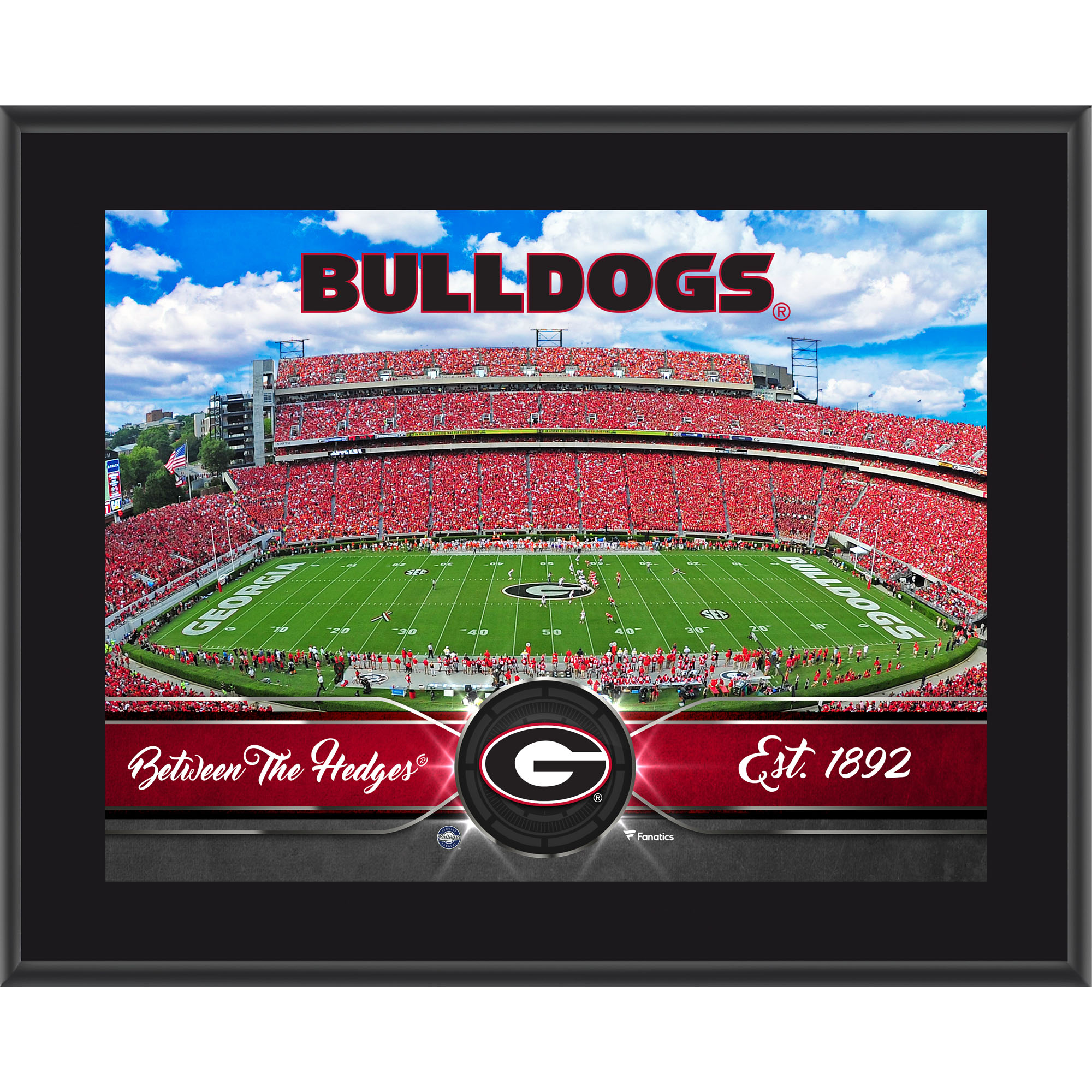 Georgia Bulldogs 10.5" x 13" Sublimated Team Plaque