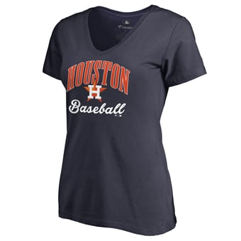Women's Navy Houston Astros Victory Script T-Shirt