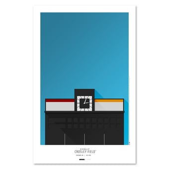Cincinnati Reds 11" x 17" Minimalist Crosley Field Wall Art