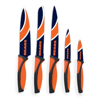 Woodrow Chicago Bears 5-Piece Stainless Steel Cutlery Knife Set