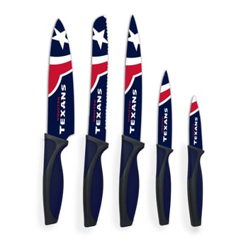 Woodrow Houston Texans 5-Piece Stainless Steel Cutlery Knife Set