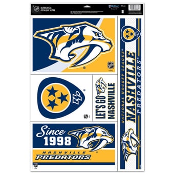 WinCraft Nashville Predators 11" x 17" Ultra Decal Sheet