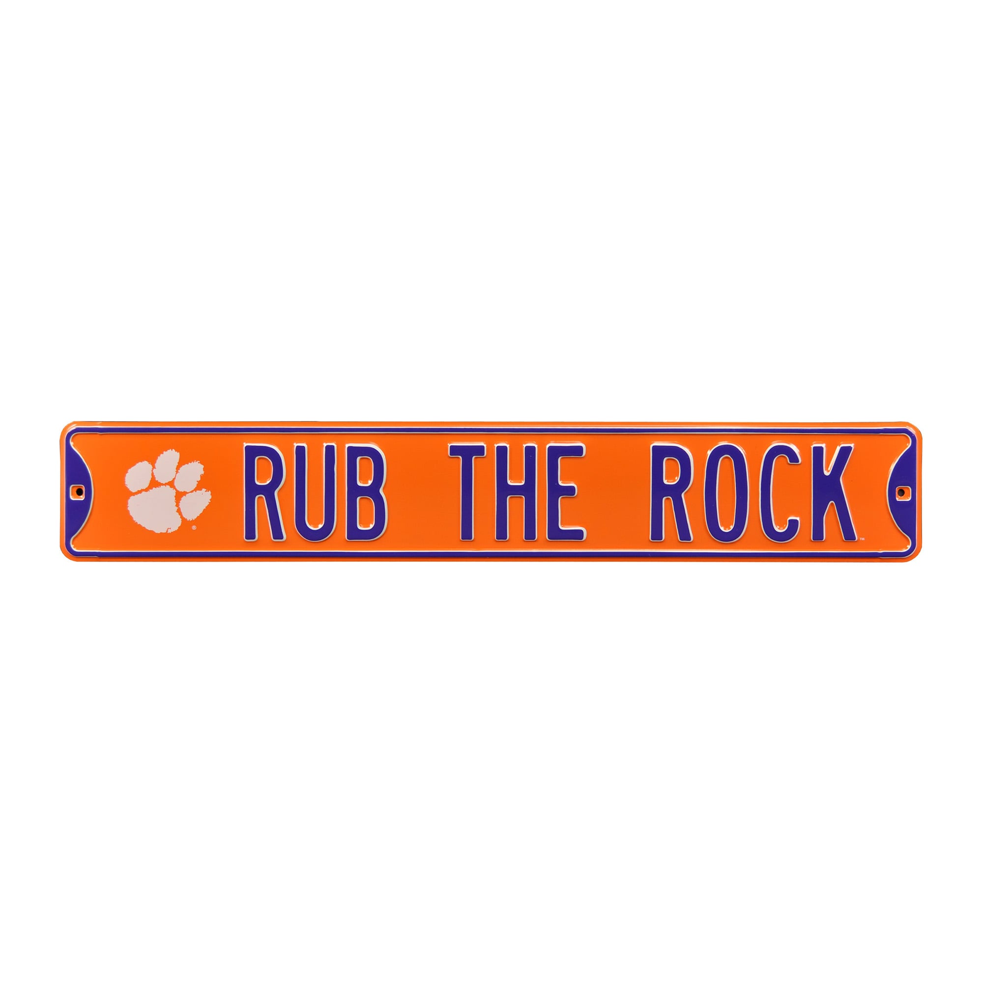 Orange Clemson Tigers 6" x 36" College Ave Team Street Sign