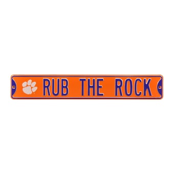 Orange Clemson Tigers 6" x 36" College Ave Team Street Sign