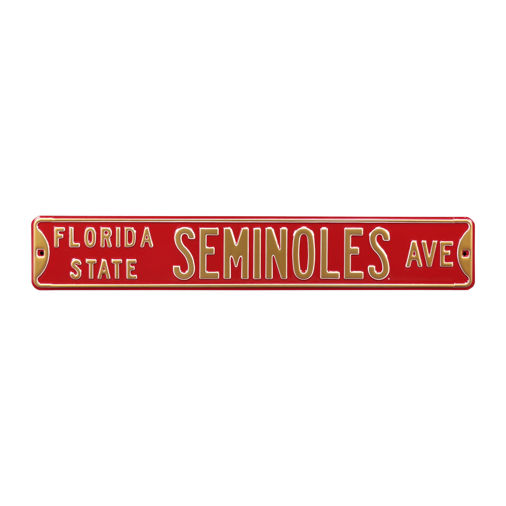 Garnet Florida State Seminoles 6" x 36" College Ave Street Sign