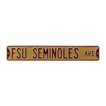 Gold Florida State Seminoles 6" x 36" College Ave Street Sign