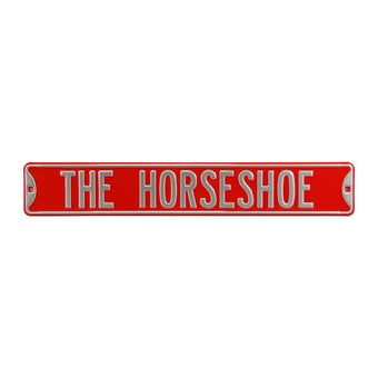 Scarlet Ohio State Buckeyes 6" x 36" College Ave Premium Steel Street Sign