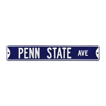 Navy Penn State Nittany Lions 6" x 36" College Ave Team Street Sign