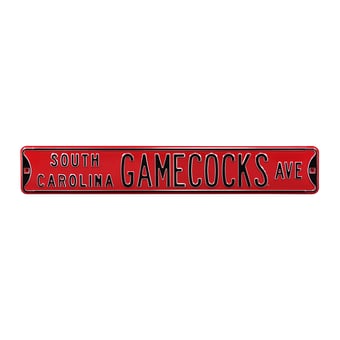 Garnet South Carolina Gamecocks 6" x 36" College Ave Street Sign
