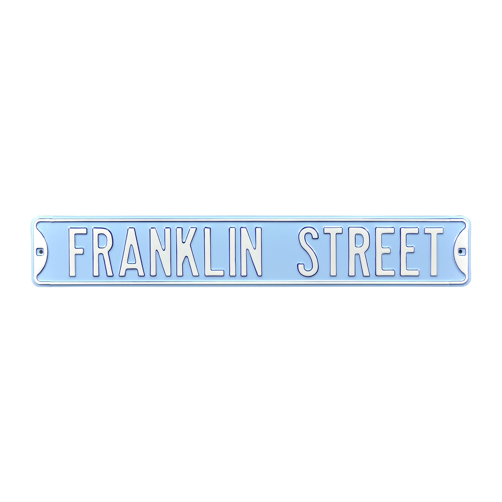 Carolina Blue North Carolina Tar Heels 6" x 36" College Ave Embossed Street Sign