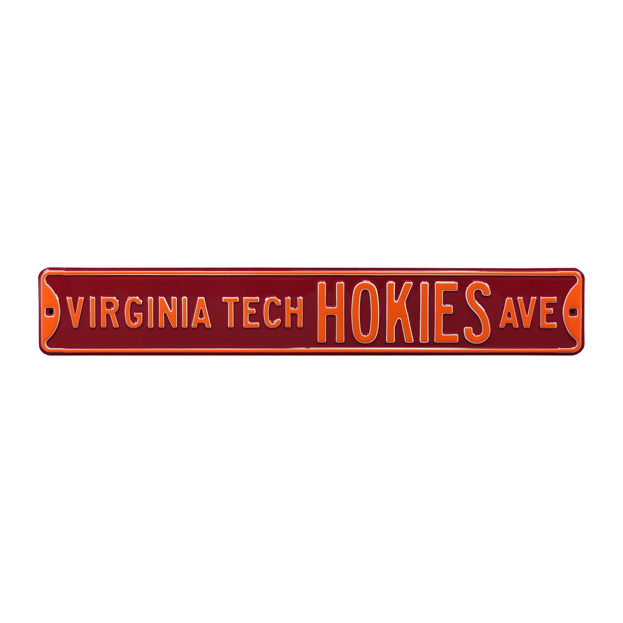 Maroon Virginia Tech Hokies 6" x 36" College Ave Street Sign