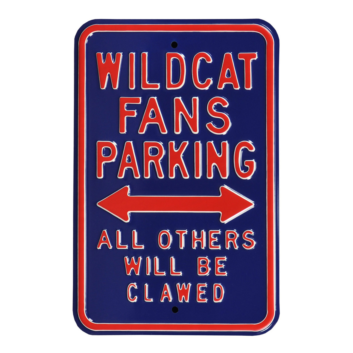 Blue Arizona Wildcats 12" x 18" College Parking Sign